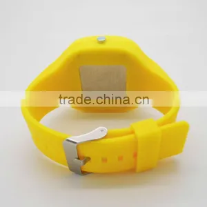 Popular Yellow Silicone Square Jelly Watch thumbnail-6