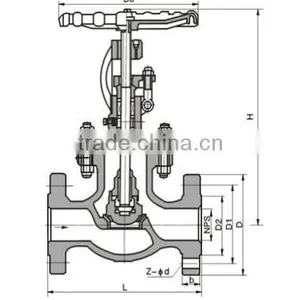 API 598 Double Flange Globe Valve/Stop Valve thumbnail-2