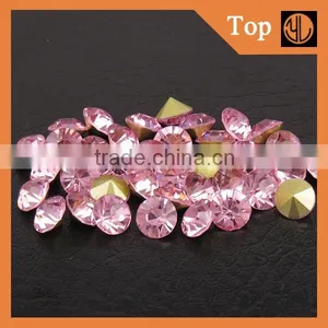 Orlando City Sells Well Glass Crystal Pointback Rhinestones thumbnail-3