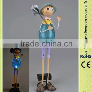 Solar Garden Metal Boy Light thumbnail-1