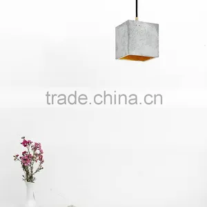10.7-10 Carefully Casted Square Drop Hand Crafted Concrete Light Pendant Lamp Every Single Lamp is Truly Unique Quality Choice thumbnail-4