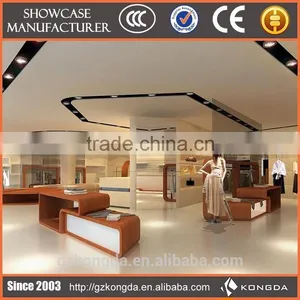 High End Clothing Shop Wood Retail Clothing Display Rack thumbnail-1