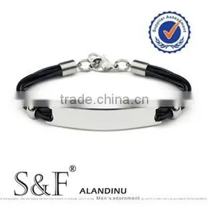 2014 Leather Bracelet , 9268 Fashion Stainless Steel Bracelet Quality Choice thumbnail-1