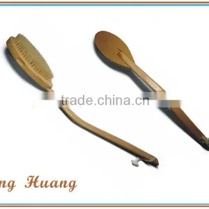 Promotional Gift Bristle Body Bath Brush With Wooden Handle thumbnail-1