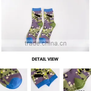 High Quality Thick Custom Colorful Camo Sublimation Socks thumbnail-5
