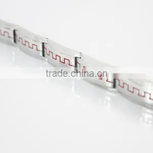 Gold Silver Plating Stainless Steel Health Bio Magnetic Bracelet 4 in 1 Bio Energy Bracelet thumbnail-6