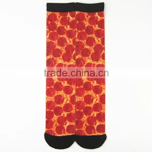 New Fashional Fries Pizza Food Thermal Transfer Printing Socks thumbnail-2
