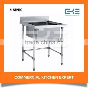 Hotel Kitchen Used Commercial Outdoor Stainless Steel Sink With Drain Board thumbnail-2