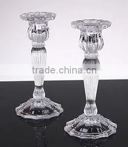 Years Crystal Taper Glass Candle Holder 7 Inch Height thumbnail-4