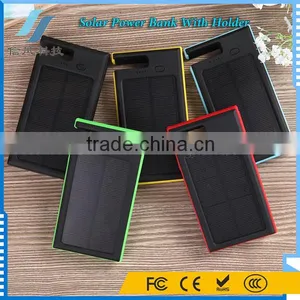 5000mAh Dual USB Solar Power Bank With Holder Green thumbnail-5