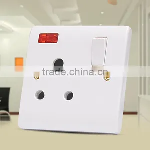 Hot Sale Round Pin Electrical Switch Socket With Neon thumbnail-5