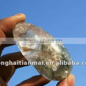 Natural OVAL ARTISTIC QUARTZ Sphere Ball Mineral Substance Inside thumbnail-1