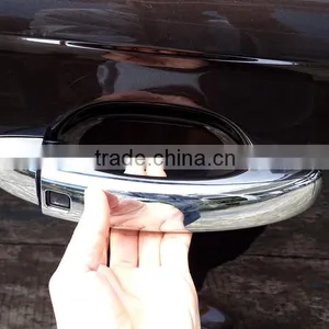 Plastic Chrome Plating Door Handle Cover Plates for Audi Q7 Accessories thumbnail-3