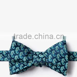 2016 Latest Custom Made Floral Jacquard Self-tie Cotton Bow Ties thumbnail-1