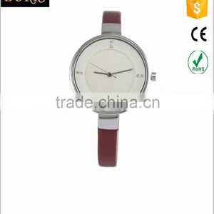 Top Alloy Watch Custom Logo Genuine Leather Ladies Brands Watches thumbnail-3