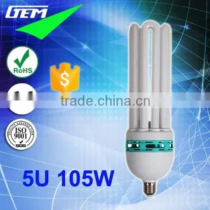 100% Tri-color 8000Hours 5U Spiral Lotus 105W 6400K CFL Bulb thumbnail-4