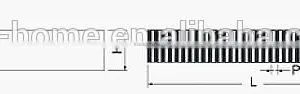 Silicone Rubber Electric Conductive Zebra Connector With or Without Dual Walls thumbnail-6