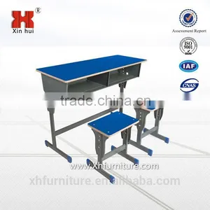 Cheap School Furniture Double School Desk and Chair thumbnail-1