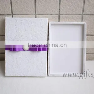 Handmade Luxury Wedding Invitation Box With Lid thumbnail-6