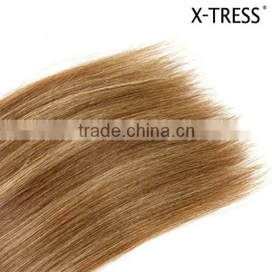 Fashion Brown Color P6/613 100% Unprocessed Virgin Brazilian Hair Extension thumbnail-2