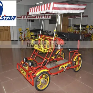 Four Wheel Blue Surrey Deluxe Bike thumbnail-2