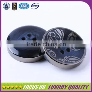 Plating Finish Blue Plastic Resin Button for Men Suit thumbnail-1