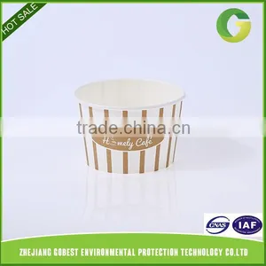 GoBest 15oz Flexo Logo Printed Ice Cream Disposable Paper Bowl thumbnail-1