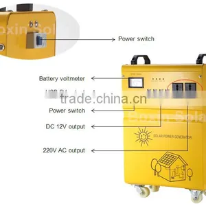 China Supplies New Coming Bright 50W Portable of 110V or 220V Solar Powered Lamps thumbnail-3