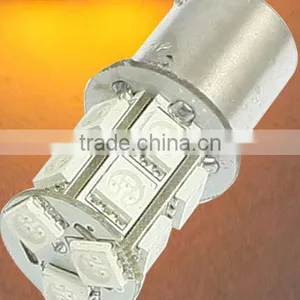 RV LED Light Interior Lamp 12V DC SMD5050 Lighting 1156 BA15S 13-LED Turn Signal Light Lamp Bulbs Yellow Car Led Bulb thumbnail-1