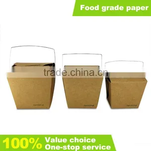 Disposable Craft Paper Curry Rice Box With Handle Fast Food Meal Boxes thumbnail-1
