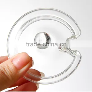 Clear Glass Multi-purpose Glass Storage Bottle Storage Jar With Spoon Lid 350ml QM025 thumbnail-4
