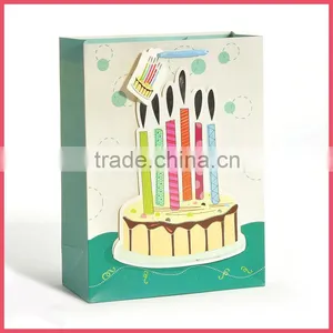 Kids Birthday Party Gift Paper Bag With Ribbon Handle thumbnail-1
