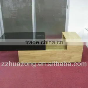 Modern High Gloss Coffee Table With Slidable Top thumbnail-1