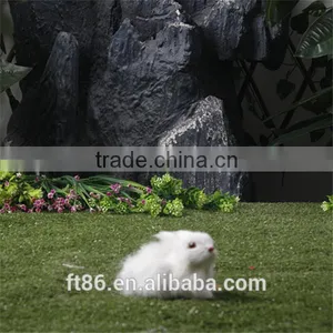 Plush Toy Animal Small White Animal Figures Artificial Animal Bunny thumbnail-6