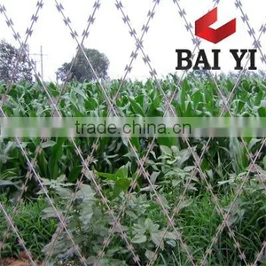 Stainless Steel Welded Razor Barbed Mesh Fencing thumbnail-1
