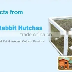 DFPETS DFR023 Easy Assemble Outdoor Folding Wooden Rabbit Cage thumbnail-3