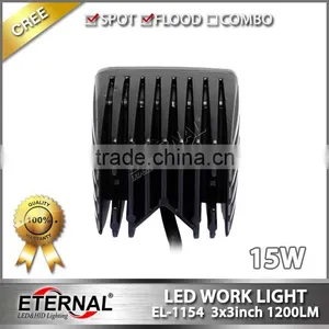3x3in Sigle LED 15W Cube Pod Pillar 4x4 Jeep Off-road Powersports Motorsports ATV UTV SUV High Power LED Work Light Fog Lamp thumbnail-4