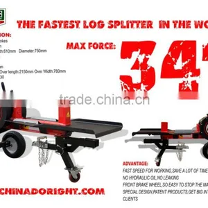 34T World Fastest Hot Selling Automatic 34Ton Wood Log Splitter thumbnail-1