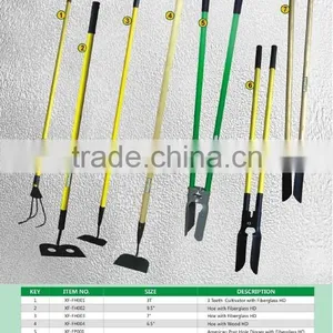 China Factory Anti-Slip Grip Green Carbon Steel American Post Hole Digger Transplant Tools thumbnail-1