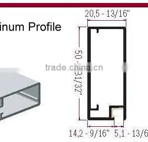 China Xindongrui Aluminum Factory High Quality Aluminum Extrusion Profile for Cabinet Edge Frames thumbnail-2