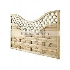 Europa Prague Concave Wooden Fence Panel thumbnail-1