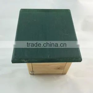 OEM Natural Color Wooden Bird House for Manufacturer Wholesale thumbnail-5