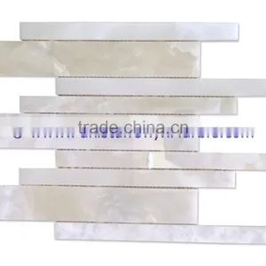New Arrive Factory Price WHITE ONYX MOSAIC TILES COLLECTIONS thumbnail-4