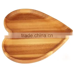 High Quality Heart Shape Solid Wood Tray thumbnail-2
