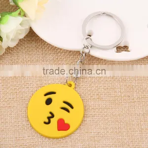 2016 Wholesale Custom Personalized Soft PvC Emoji Keychain thumbnail-1