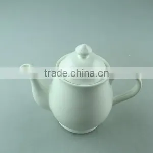 Wholesale Stock Cheap Ceramic Pot,white Tea Pot thumbnail-2