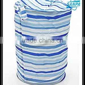 Household Round Pop Up Laundry Hamper thumbnail-3