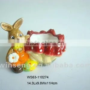 Ceramic Easter Rabbit Ashtray thumbnail-1