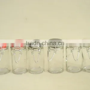 Mini Spice Jar 80ml Glass Jar With Swing Top thumbnail-2