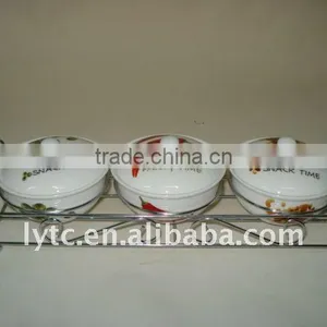 Empty Ceramic Spice Jar With Stainless Steel Stand for Kitchenware thumbnail-2